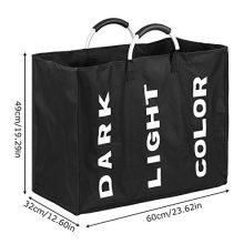 esonmus Laundry Bag Collapsable 3-Section Storage Bag