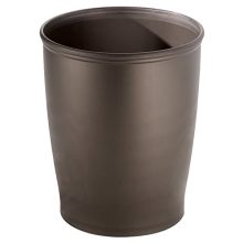 iDesign Kent Plastic Wastebasket, Small Round Plastic Trash Can