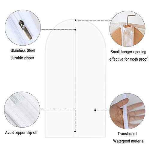 Thipoten Garment Bags, Set of 5 Lightweight, 33 Inch
