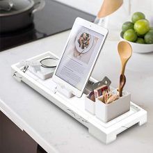 eyewin White Vanity Tray Stone， Kitchen Bathroom Resin Tray