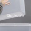 Homz Plastic Storage, Modular Stackable Storage Bins