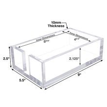 Acrylic Guest Towel Holder for Bathroom Paper Napkin Hand Towels