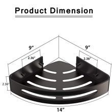 RANK 2-Pack Bathroom Corner Shelf Shower Caddy Organizer