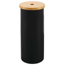 mDesign Plastic Free Standing Toilet Paper Holder Canister