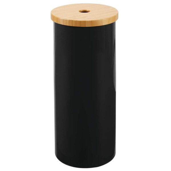 mDesign Plastic Free Standing Toilet Paper Holder Canister