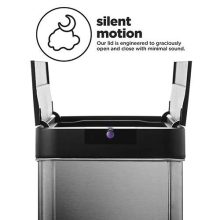 18 Gallon Motion Sensor Kitchen Trash Can – Touchless, Stainless Steel, 68 Liter Capacity