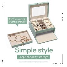 Jewelry Box with Mirror for Rings Earrings
