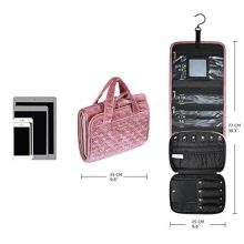 BAGSMART Velvet Hanging Jewelry Organizer Roll