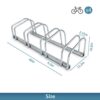 4-Bike Bicycle Floor Parking Rack - Protect and Organize Your Bikes