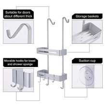 Over the Door Shower Caddy, Hanging Shower Shelves Rust