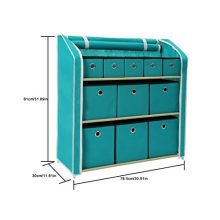 HOMEFORT Multi-Bin Storage Shelf 11 Drawers Storage