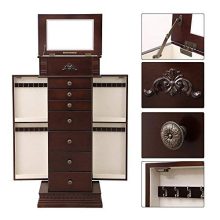 SONGMICS Large Jewelry Armoire Cabinet Storage Chest