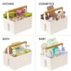 Plastic Portable Storage Organizer Kitchen Caddy Tote