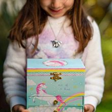 Unicorn and Rainbow Musical Jewelry Box