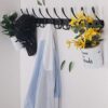 Dseap Wall Mounted Coat Rack - 10 Tri Hooks