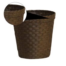 Wastebasket Rattan Woven Storage Baskets Books