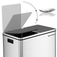 Garbage Bin with Plastic Inner Buckets 2 x 30L