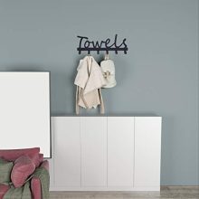 Black Sandblasted Wall Mounted 6 Hook Door Hooks