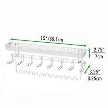 mDesign Decorative Metal Closet Wall Mount Jewelry Accessory