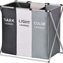 Laundry Basket 3 Sections 27''L×24''H Large