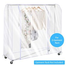 SIWUTIAO Garment Rack Cover,6Ft Transparent PEVA