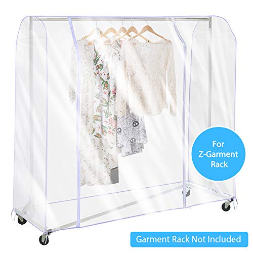 SIWUTIAO Garment Rack Cover,6Ft Transparent PEVA