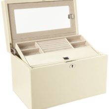 WOLF London Medium Jewelry Box, Cream