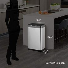 Rectangular Motion Sensor Trash Can