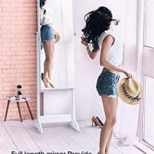 Nicetree Jewelry Cabinet with Full-Length Mirror
