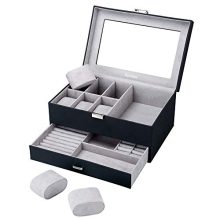 Equuleus Dual Layer Jewelry Organizer Watch Display Case