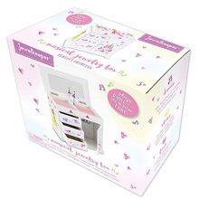 Musical Jewelry Box with 3 Pullout Drawers