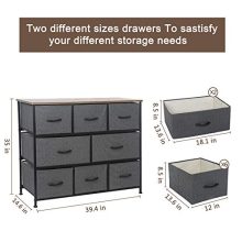 8 Drawer Dresser Organizer Fabric Storage Chest