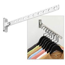 Folding Wall Mounted Laundry Hanger with 10 Hooks