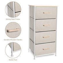 Shantton Tall Dresser with 4 Storage Bins Drawer Organizer