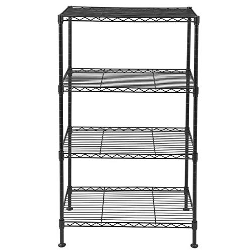 Vacclo 4-Tier Wire Shelving 4 Shelves Unit Metal Storage