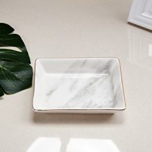 Nordic grey striped marble plate - Ceramic jewelry tray