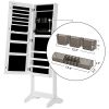 Lockable Storage Organizer Unit with 2 Plastic Cosmetic Storage