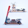 Set of 2 Redware Wood Floating Shelf