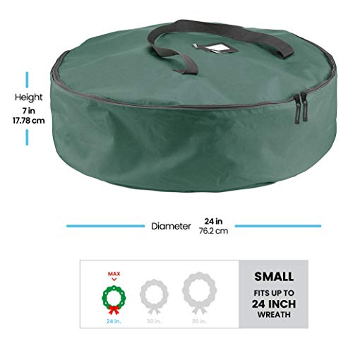 Premium Christmas Wreath Storage Bag 24”