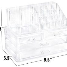 Clear Cosmetic Storage Organizer Jewelry and Hair Accessories