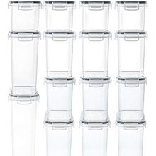 Food Storage Containers 15-Piece Set - Ultimate Kitchen & Pantry Organization Solution