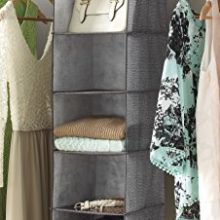 Whitmor Crosshatch Gray Hanging Accessory Shelves - Streamlined Storage Bliss for Clothes, Shoes, and More
