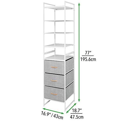 mDesign Modular Closet Organizer System