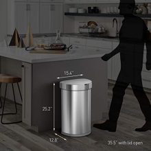 Code J Custom Fit Liners | easyhuman 45L Semi-Round Automatic Sensor Trash Can - The Ultimate Hygienic Solution for Effortless Waste Disposal! 🗑️✨
