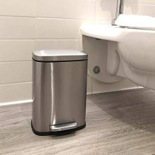 iTouchless SoftStep 1.32 Gallon Bathroom Stainless Steel
