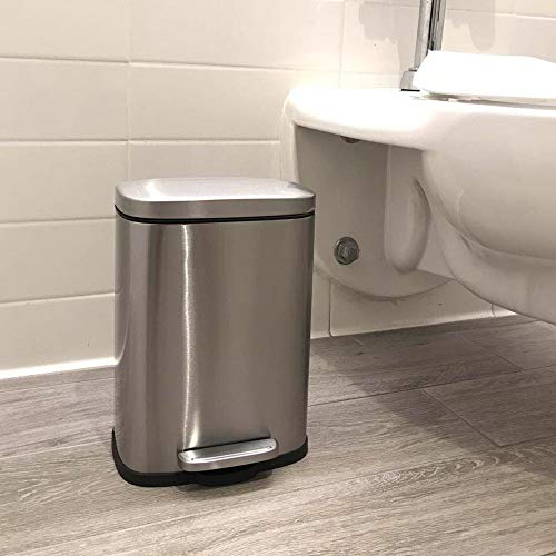 iTouchless SoftStep 1.32 Gallon Bathroom Stainless Steel