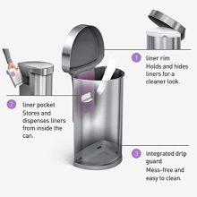 Code J Custom Fit Liners | easyhuman 45L Semi-Round Automatic Sensor Trash Can - The Ultimate Hygienic Solution for Effortless Waste Disposal! 🗑️✨