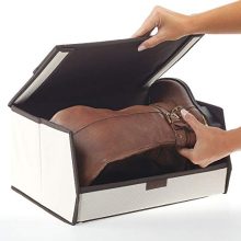 Fabric Closet Storage Organizer Shoe Box Bin