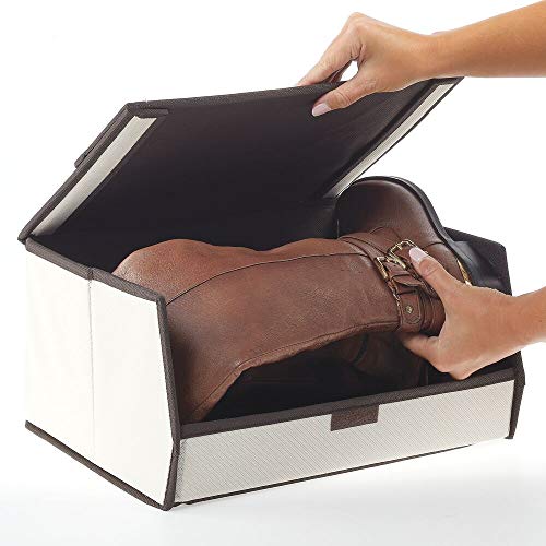 Fabric Closet Storage Organizer Shoe Box Bin