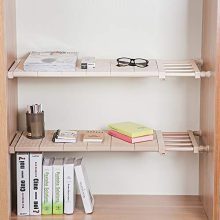 Adjustable Storage Rack - No Drilling, No Holes Needed! Perfect for Wardrobes, Cabinets, and More